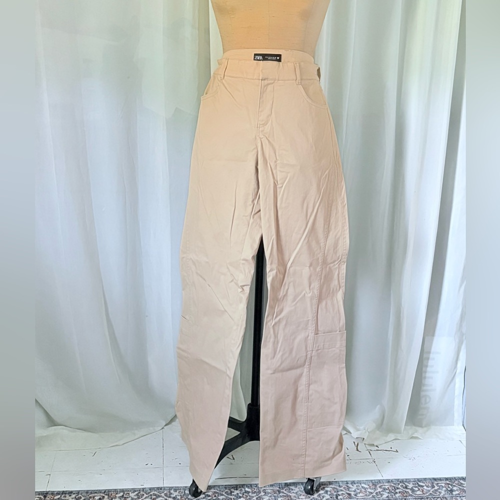 Zara Men's Cargo Pants in Light Tan